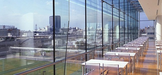 clear float glass interior design and architecture