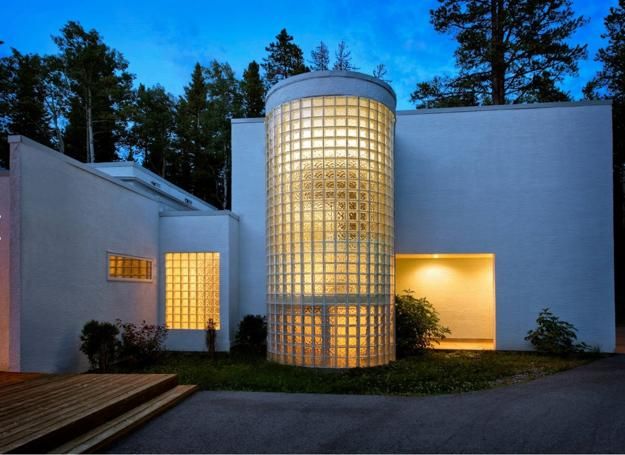 Glass Brick Outdoor Walls and Facades