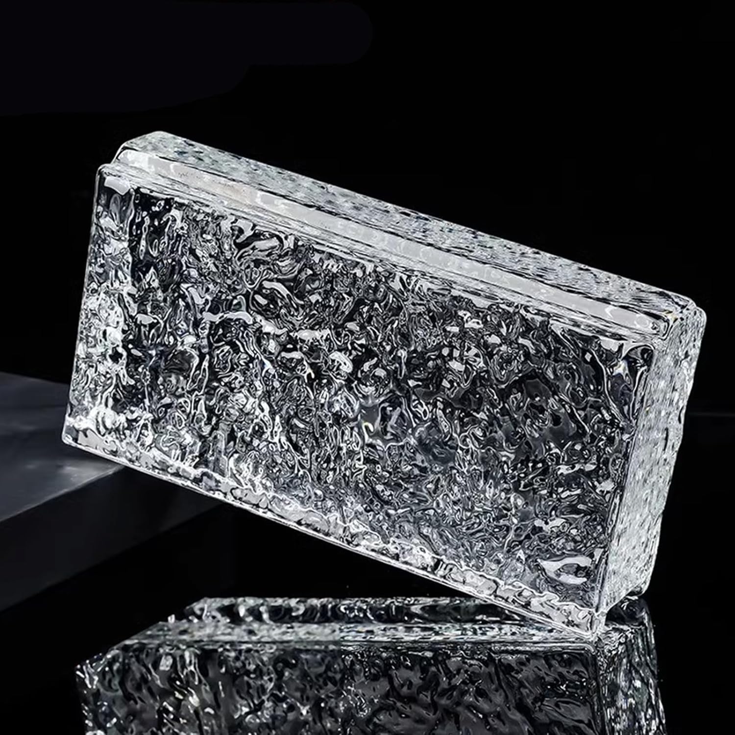 Solid glass bricks