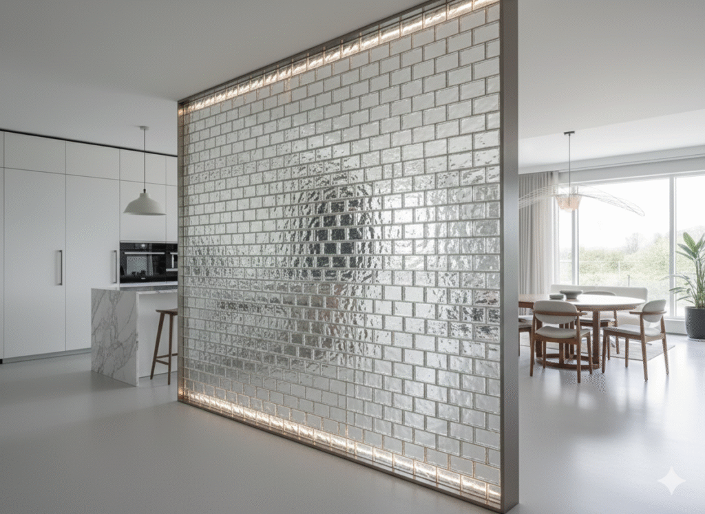 Glass Block Interior Partitions & Room Dividers