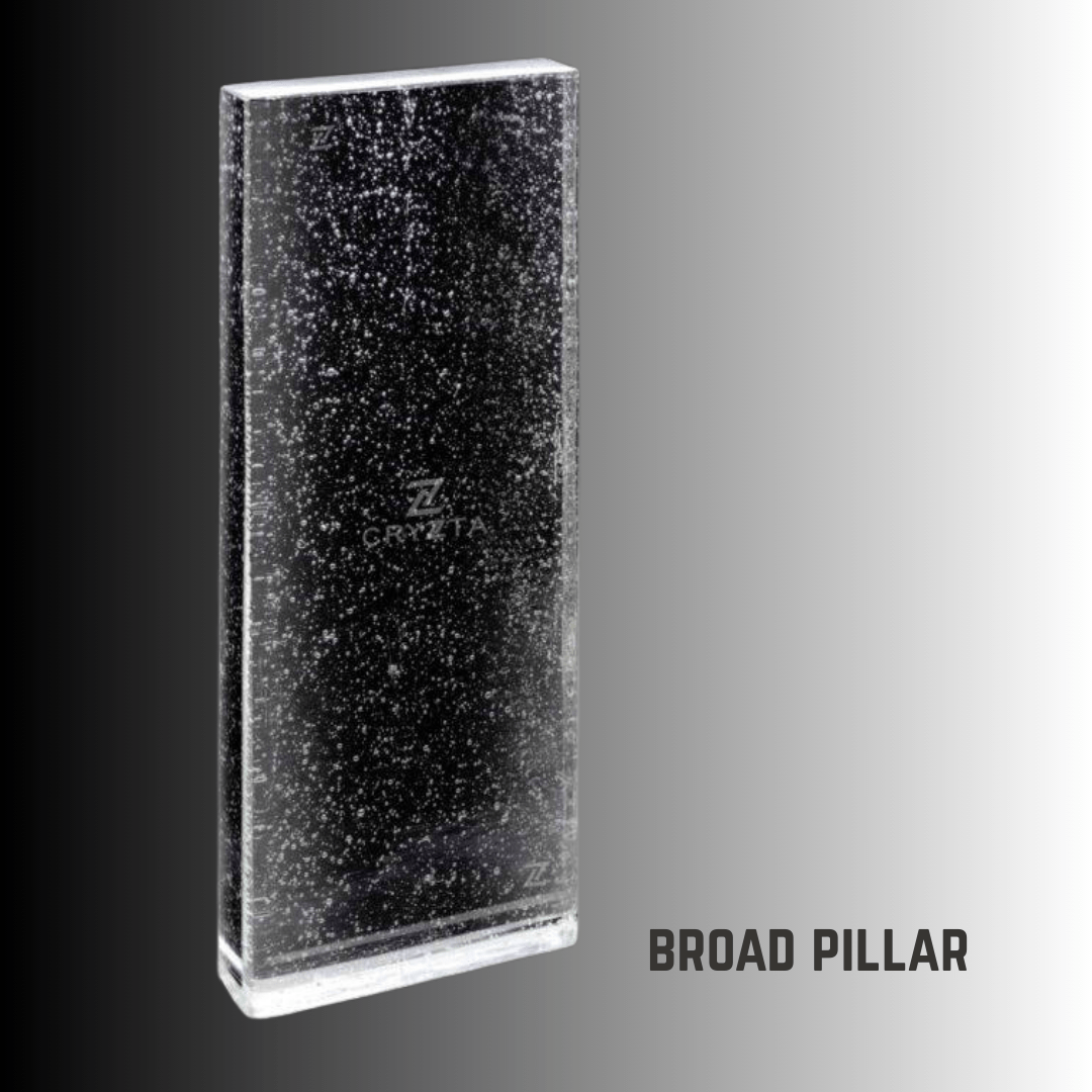 solid glass pillars for homes