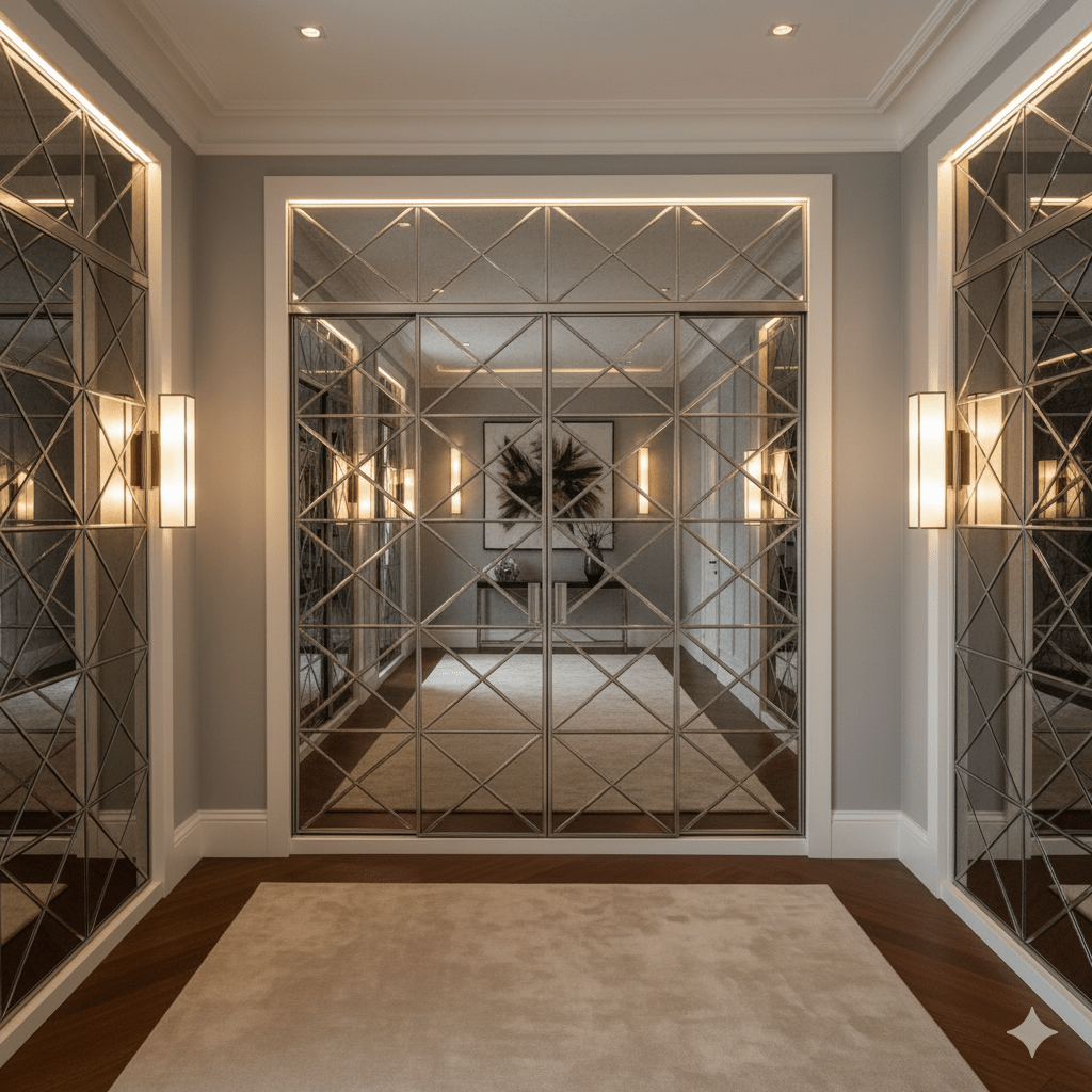 v grove mirror in Decorative Hallway Panels & Passage Walls