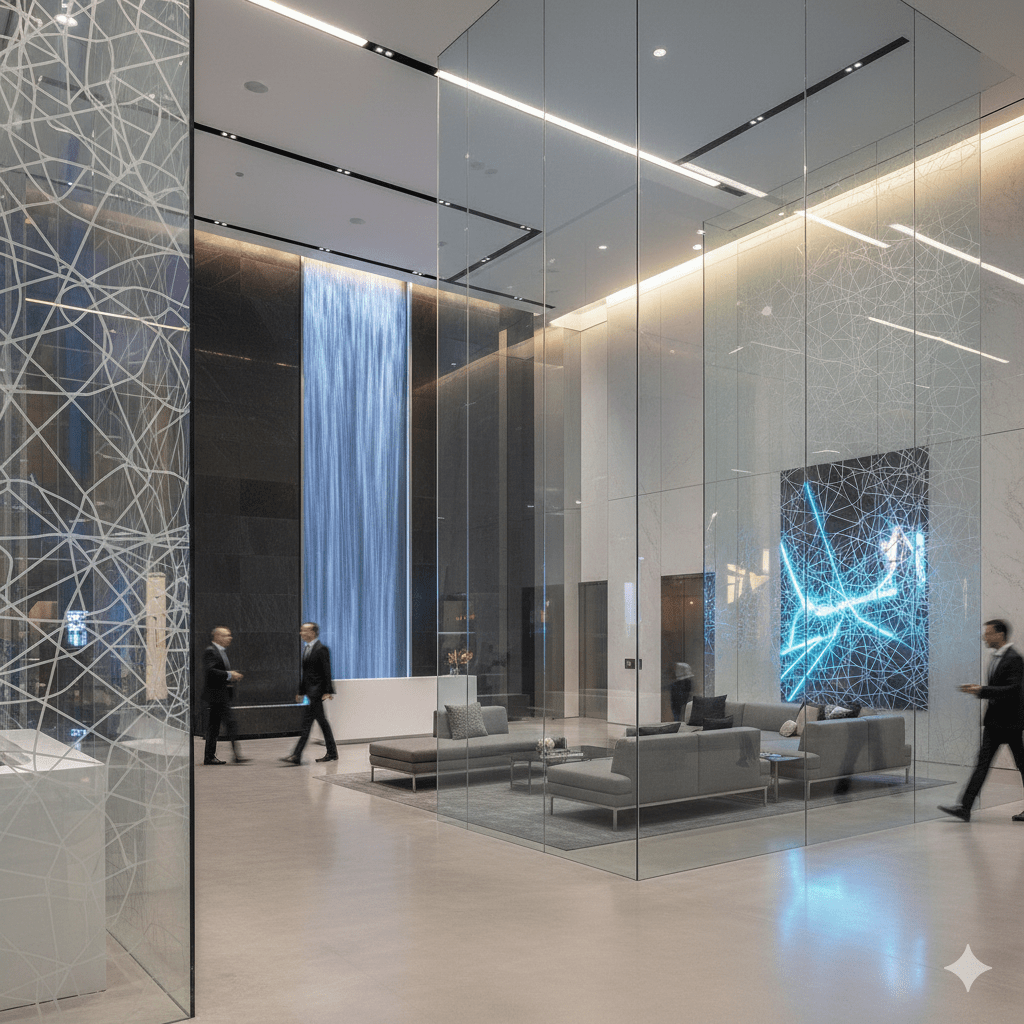 TITANIUM GLASS IN Interior Partitions & Decorative Panels