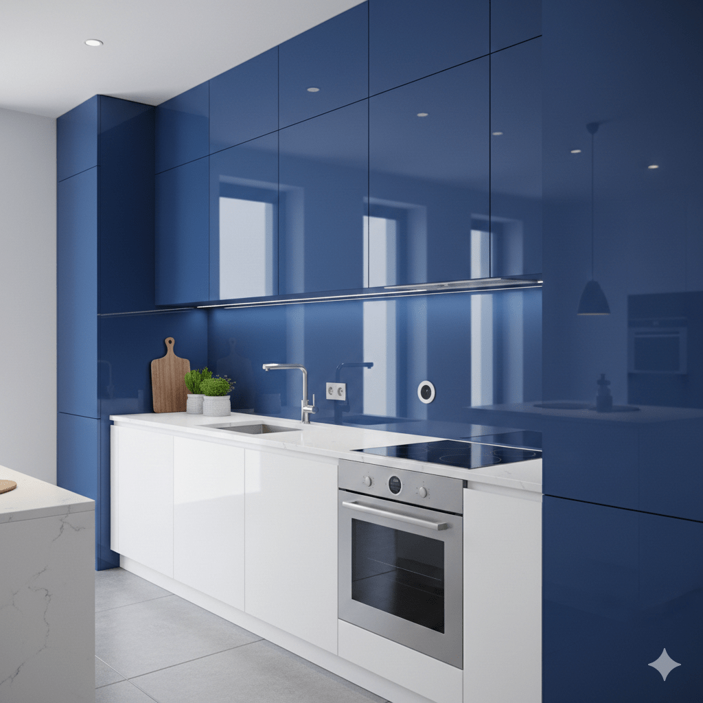 lacqured glass in Kitchen Backsplashes & Wall Panels