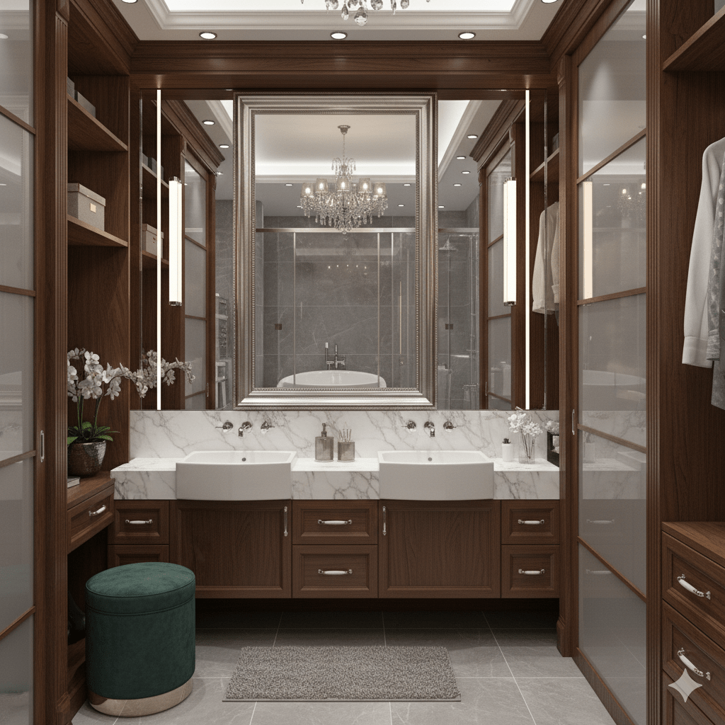 silver mirror in Bathroom Mirrors & Vanity Areas