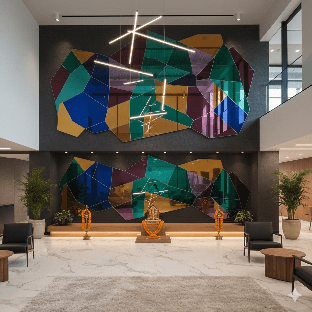 colour mirror in Pooja Rooms, Interior Accents & Decorative Art Panels