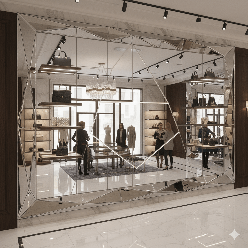 ultra silver mirror in Retail Stores, Boutiques & Display Panels