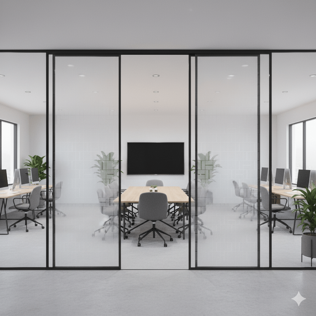 patterned glass Office Partitions & Meeting Rooms