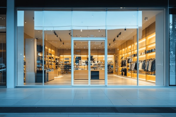 clear float glass Storefronts, Display Units & Showcase Cabinets